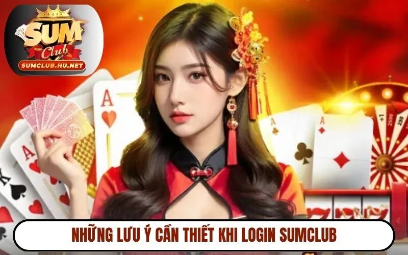 Những lưu ý cần thiết khi login Sumclub
